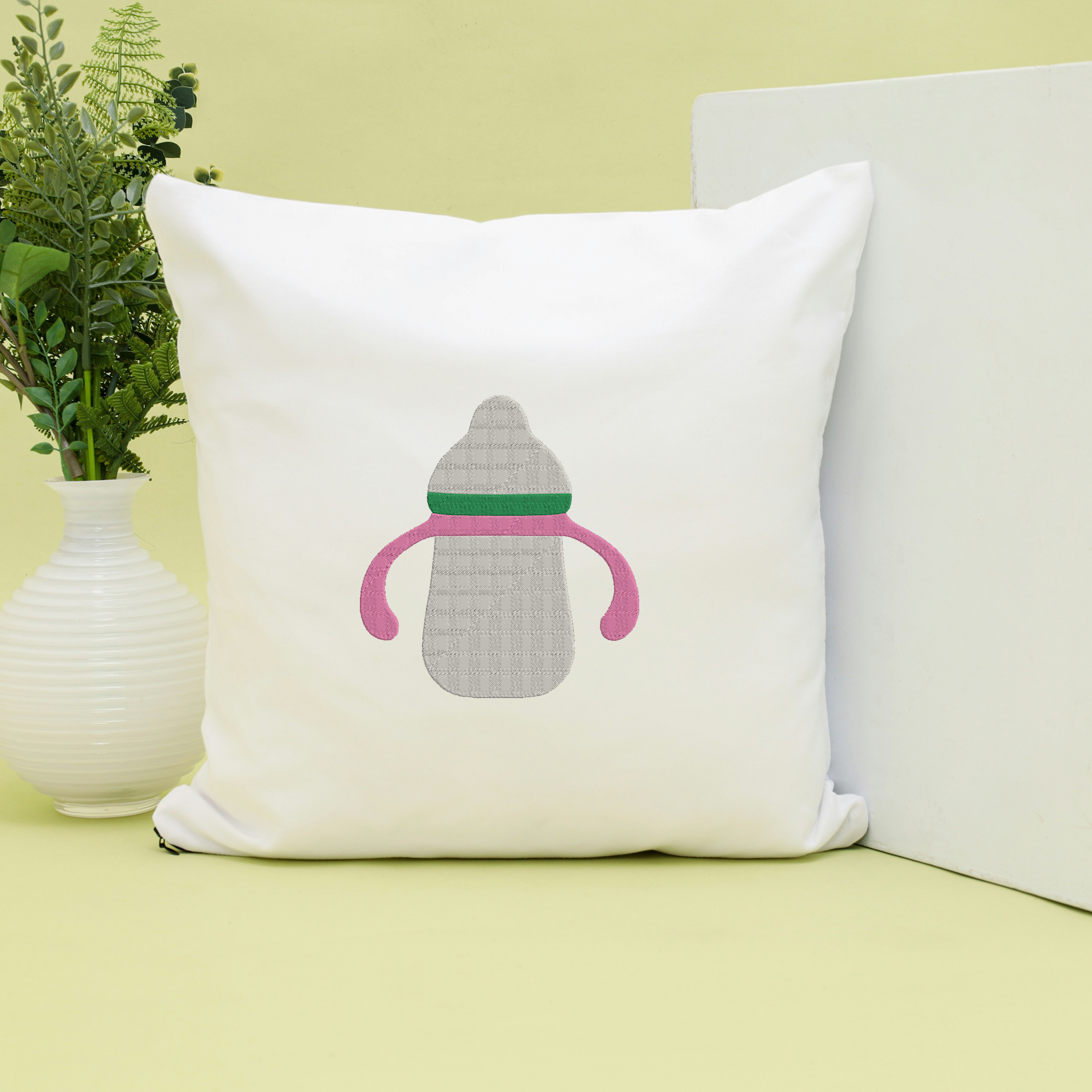 Baby Bottle Embroidery Bundle, Sippy Cup Machine Embroidery Design, Baby Shower Embroidery File, Instant Download thumbnail 5